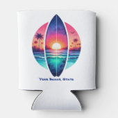 サンセットのサーフボード 缶クーラー (裏面)