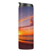 サンセットのトロピカルビーチ タンブラー (回転右)