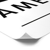 サンセットのバイソンシルエット ポスター (角)