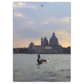 サンセットのヴェネツィアのゴンドラ - イタリア クリップボード (裏面)