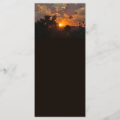 サンセットの夕景、ラスティックウェディング メニュー (裏面)