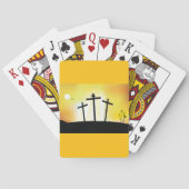 サンセットの宗教的クロスのトランプ トランプ (裏面)