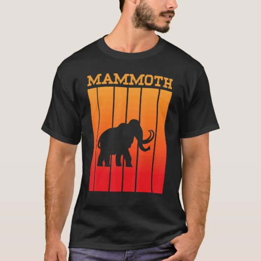 サンセットの巨大な影のシルエット Tシャツ (正面)