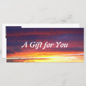 サンセットの景品書テンプレート (正面/裏面)