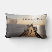 サンセットの桟橋 – Clevedon Pier, Somerset, UK - ランバークッション (裏面)