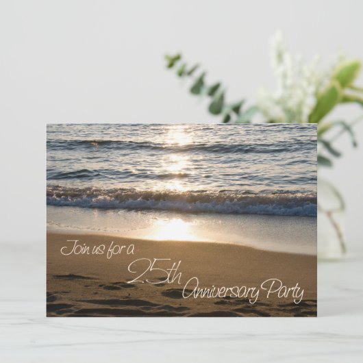 サンセットの波 25周年招待状 招待状 (スタンド正面)