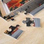 サンセットの海ウィンドウ表示 ジグソーパズル (側面)