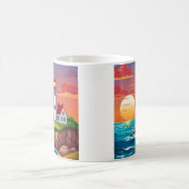 サンセットの灯台 コーヒーマグカップ (中央)
