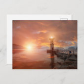 サンセットの灯台 ポストカード (正面/裏面)