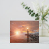 サンセットの灯台 ポストカード (スタンド正面)