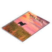 サンセットの牛のシルエット ノートブック (左側)