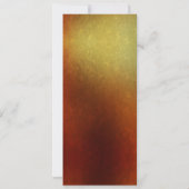 サンセットの色彩が秋のウェディングモノグラムデザイン 招待状 (裏面)