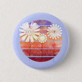 サンセットの花ありがとう – Light Blue 缶バッジ