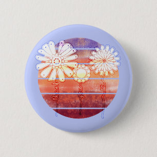 サンセットの花ありがとう – Light Blue 缶バッジ