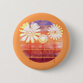 サンセットの花ありがとう – Orangeボタン 缶バッジ