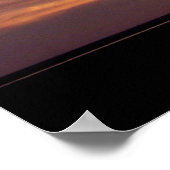 サンセットの赤いバラ ポスター (角)