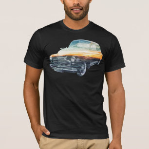 サンセットの車の二重露出 Tシャツ