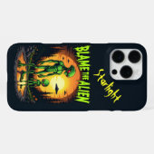 サンセットの輝きが映し出すエイリアンの謎 iPhoneケース (裏面横)