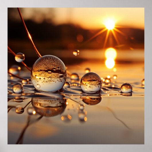 サンセットの静寂：黄金時間の反射 ポスター (正面)