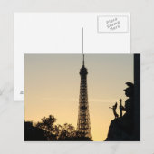 サンセットのParis ポストカード (正面/裏面)