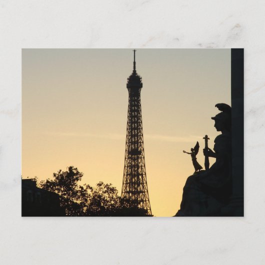 サンセットのParis ポストカード (正面)