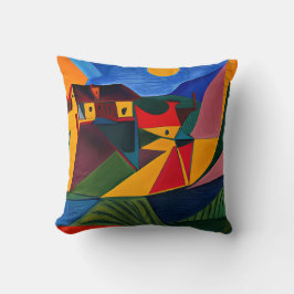 サンセットはっきりしたピカソの芸術 クッション
