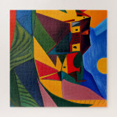 サンセットはっきりしたピカソの芸術 ジグソーパズル (横)