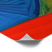 サンセットはっきりしたピカソの芸術 ポスター (角)