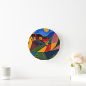 サンセットはっきりしたピカソの芸術 ラウンド壁時計 (ホーム)