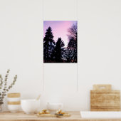 サンセットは紫のサンセット ポスター (キッチン)