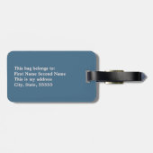 サンセットを介して砂ドル荷物タグ ラゲッジタグ (裏面横)