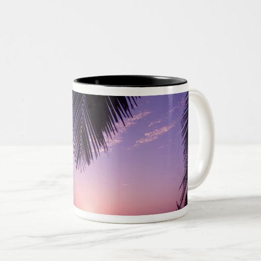 サンセットアットウェストエンド,ケイマンブラック,ケイマン諸島, ツートーンマグカップ (正面右)