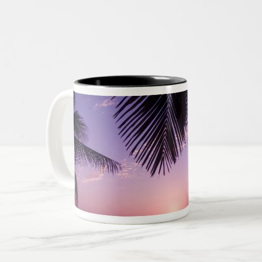 サンセットアットウェストエンド,ケイマンブラック,ケイマン諸島, ツートーンマグカップ (正面左)