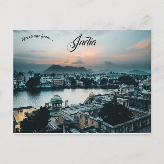 サンセットアットウダイプールインド ポストカード (正面)