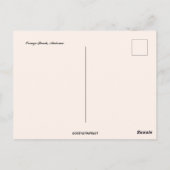 サンセットアットオレンジビーチボールドウィンカントリーアラバマ ポストカード (裏面)