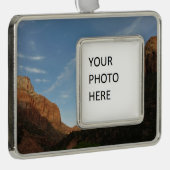 サンセットアットキャニオンジャンクションアットジオン国立公園 シルバープレートフレームオーナメント (右)