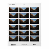 サンセットアットキャニオンジャンクションアットジオン国立公園 ラベル (フルシート)