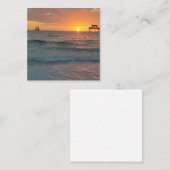 サンセットアットクリアウォータービーチマグネット ノートカード (正面/裏面)
