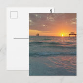 サンセットアットクリアウタービーチ ポストカード (正面/裏面)