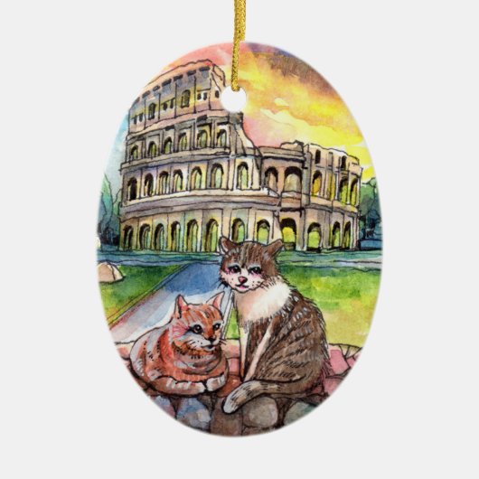 サンセットアットコリセウム セラミックオーナメント (正面)