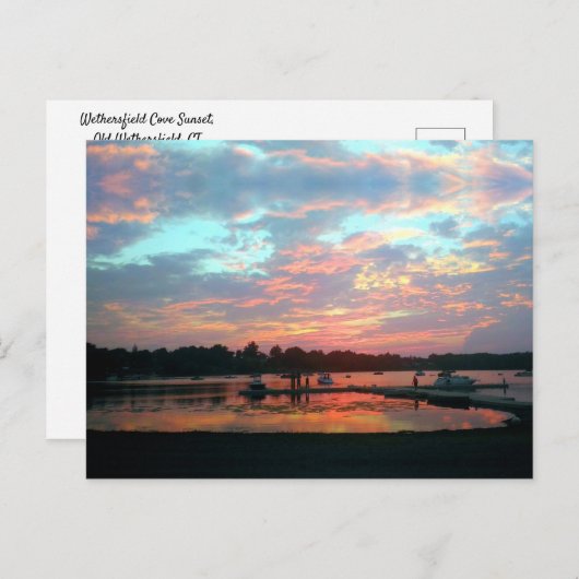 サンセットアットザコーヴウェザーズフィールドCT ポストカード (正面/裏面)