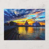 サンセットアットザニューベイスンカナルライトハウス ポストカード (正面)