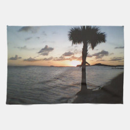 サンセットアットザビーチ キッチンタオル