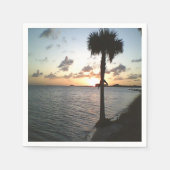 サンセットアットザビーチ スタンダードカクテルナプキン (正面)