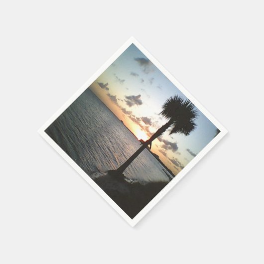 サンセットアットザビーチ スタンダードカクテルナプキン (角)