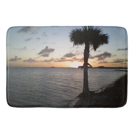 サンセットアットザビーチ バスマット (正面)