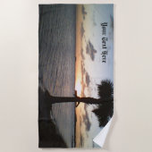 サンセットアットザビーチ ビーチタオル (正面)