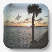 サンセットアットザビーチ ペーパープレート (正面)