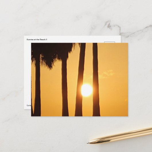 サンセットアットザビーチIIポストカード ポストカード (正面/裏面インサイチュ)