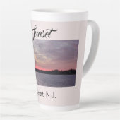 サンセットアットザピアキーポートNJ カフェラテマグ (右アングル)